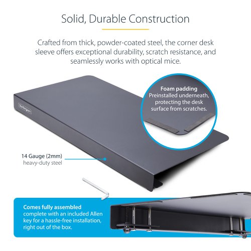 Steel Corner Sleeve for L-Shaped Desks