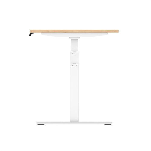 Air 160x80 Adj Desk Cbl Maple WH Leg