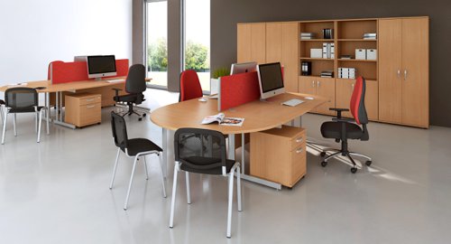 Impulse 2drw Mobile Pedestal Beech