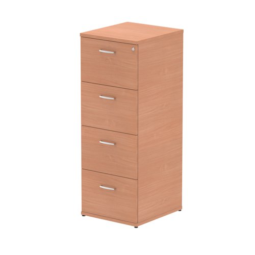 Impulse 4drw Filing Cabinet Beech