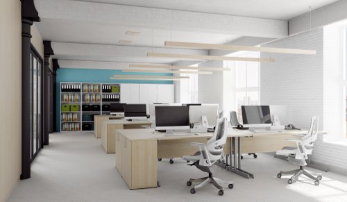 Impulse 2000mm Bookcase White