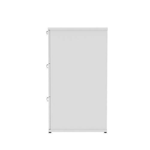 Impulse 3drw Filing Cabinet White