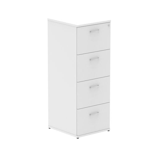 Impulse 4drw Filing Cabinet White