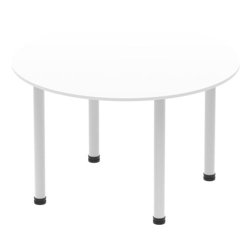 Impulse 1200 Round Tbl White SL Leg