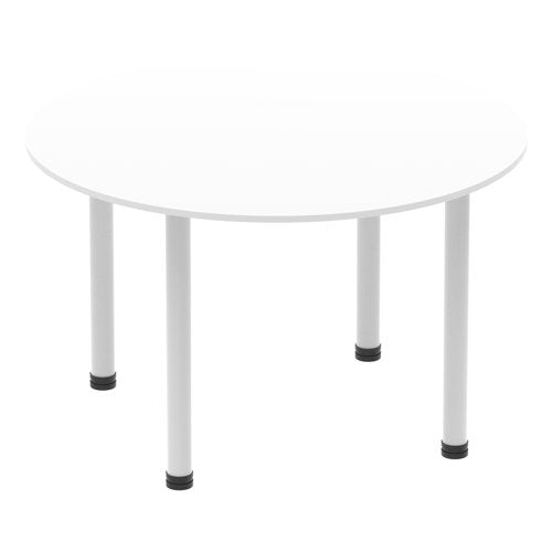 Impulse 1200 Round Tbl White SL Leg