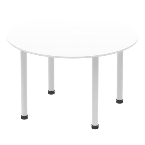 Impulse 1200 Round Tbl White SL Leg