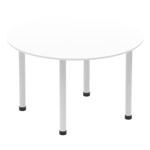 Impulse 1200 Round Tbl White SL Leg