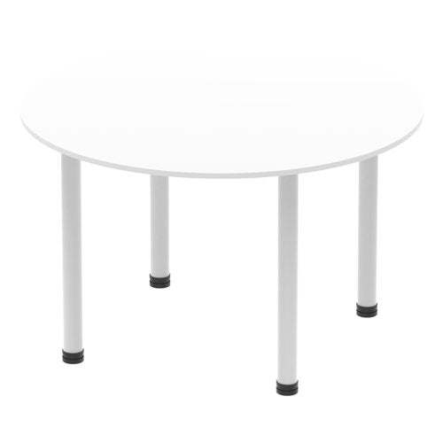 Impulse 1200 Round Tbl White SL Leg