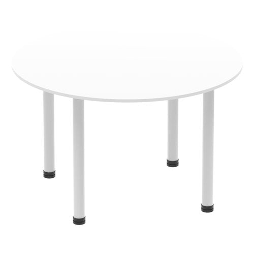 Impulse 1200 Round Tbl White SL Leg