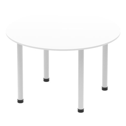 Impulse 1200 Round Tbl White SL Leg