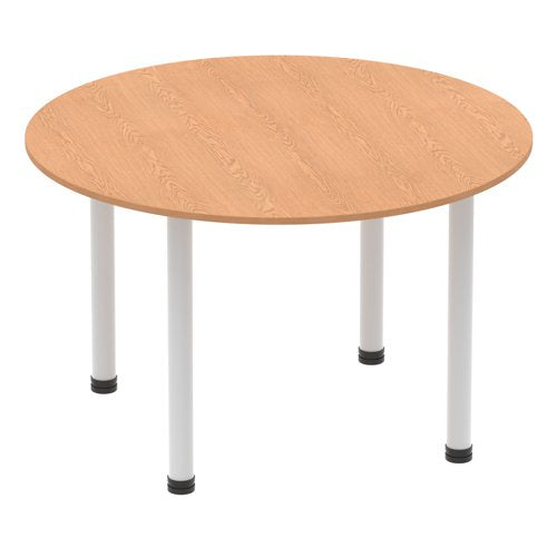 Impulse 1200 Round Tbl Oak SL Leg
