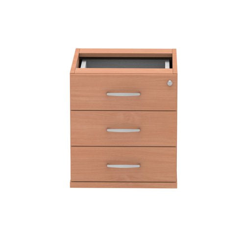 Impulse 3drw Fixed Pedestal Beech