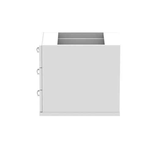 Impulse 3drw Fixed Pedestal White