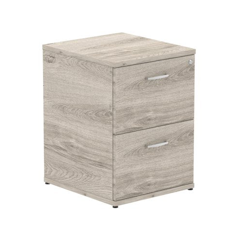 Impulse 2D Filing Cabinet GY Oak