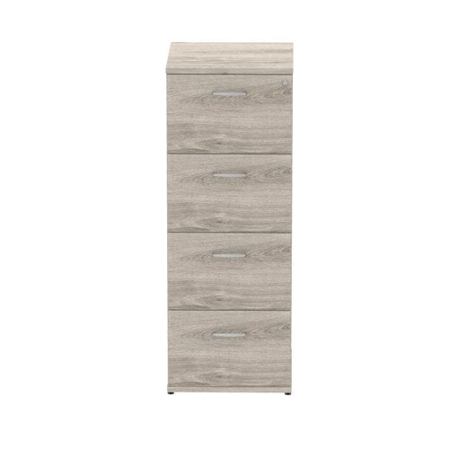 Impulse 4D Filing Cabinet GY Oak