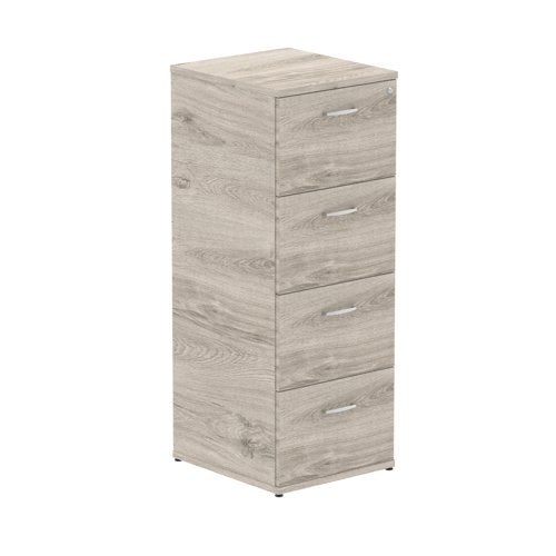 Impulse 4D Filing Cabinet GY Oak