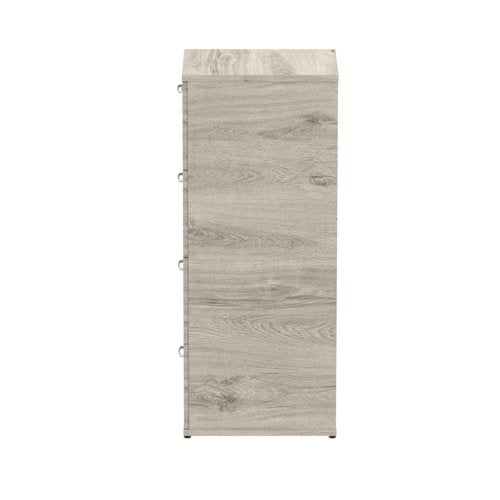 Impulse 4D Filing Cabinet GY Oak