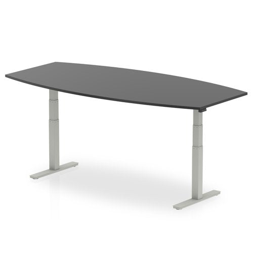 HighGloss 2400 Writabe Tble BK SL Leg