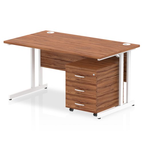 Impulse 1400x800 Desk WL WH 3 Drw Ped