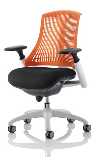 Flex White Frame Orange Back