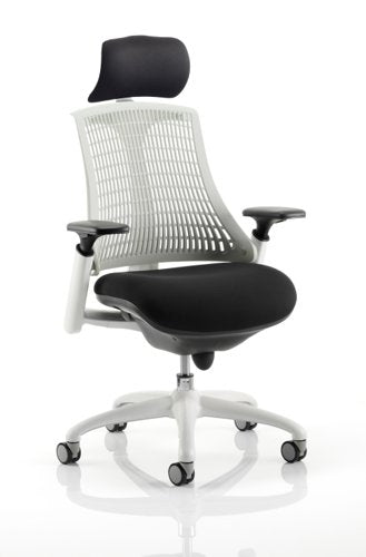 Flex White Frame White Back wHR