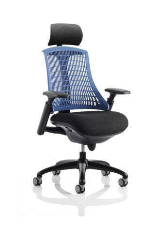 Flex Black Frame Blue Back wHR