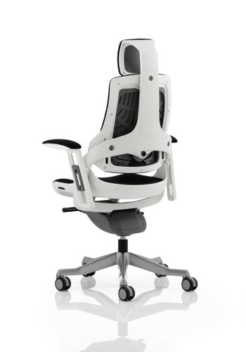 Zure Black Fabric wArms wHeadrest