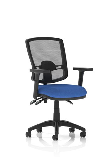 Eclipse III Deluxe Chair Adj Arms BL
