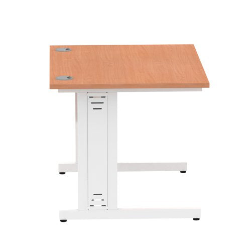 Impulse 1000x800 Beech WH Cable Leg