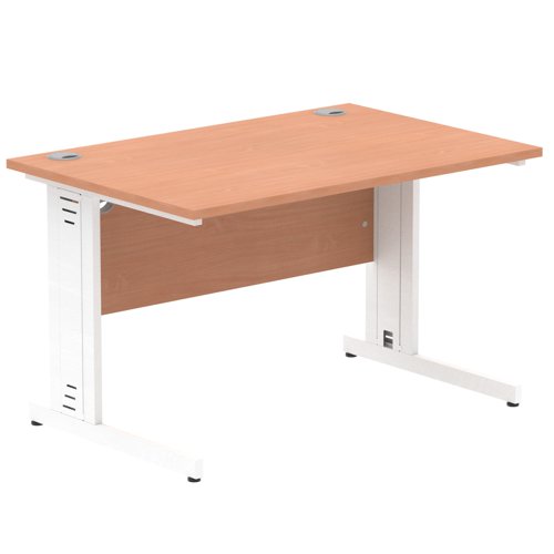 Impulse 1200x800 Beech WH Cable Leg