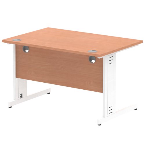 Impulse 1200x800 Beech WH Cable Leg