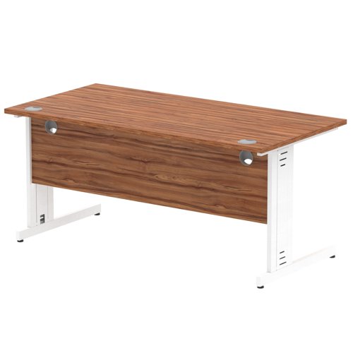 Impulse 1600x800 Walnut WH Cable Leg
