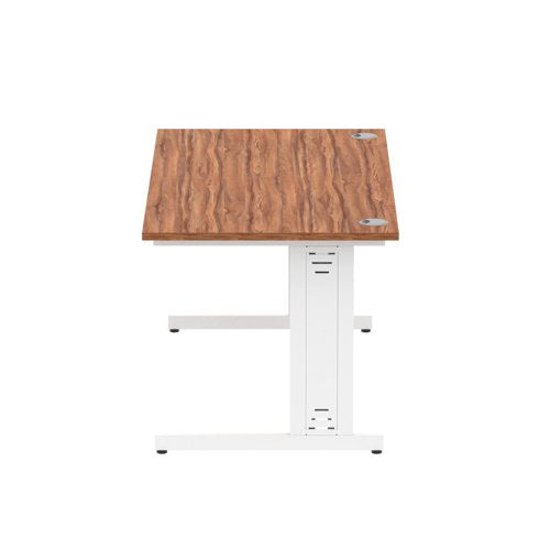 Impulse 1600x800 Walnut WH Cable Leg