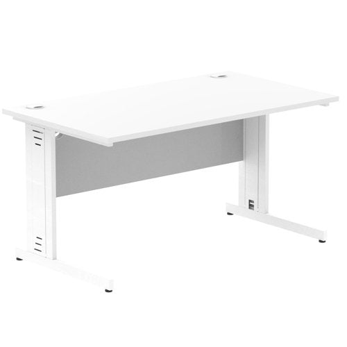 Impulse 1400x800 White WH Cable Leg