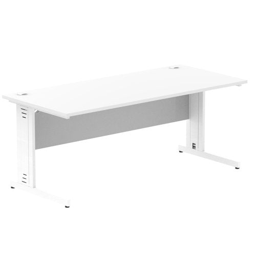 Impulse 1800x800 White WH Cable Leg