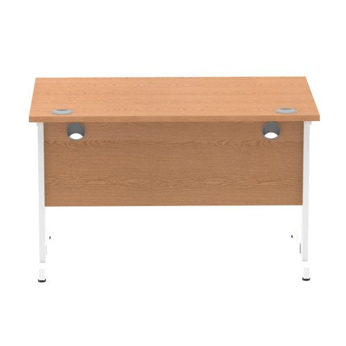Impulse 1200x800 Oak WH Cable Leg