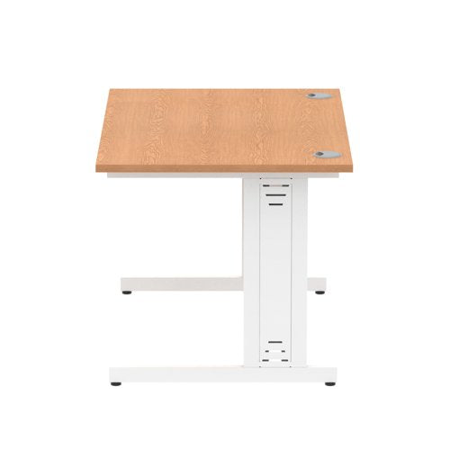 Impulse 1200x800 Oak WH Cable Leg