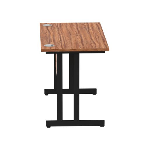 Impulse 1200x600 Walnut Black Leg