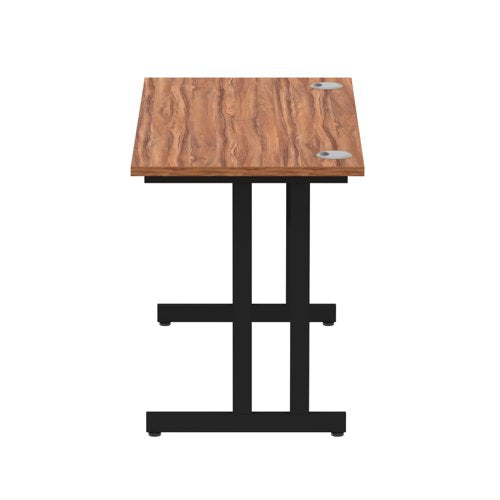Impulse 1200x600 Walnut Black Leg