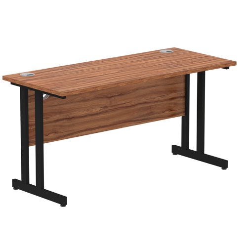 Impulse 1400x600 Walnut Black Leg