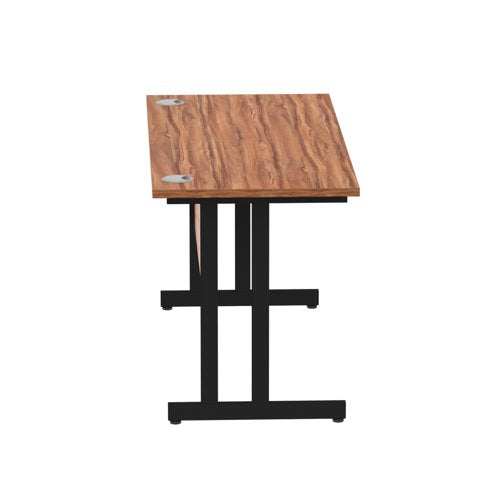 Impulse 1400x600 Walnut Black Leg