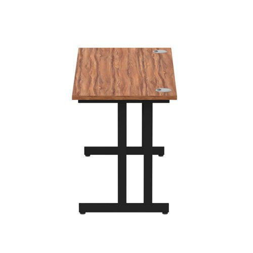 Impulse 1400x600 Walnut Black Leg