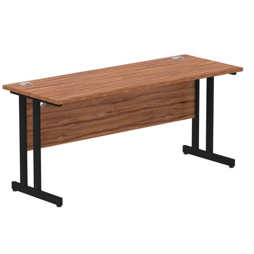 Impulse 1600x600 Walnut Black Leg