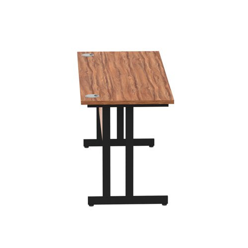 Impulse 1600x600 Walnut Black Leg