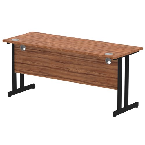 Impulse 1600x600 Walnut Black Leg