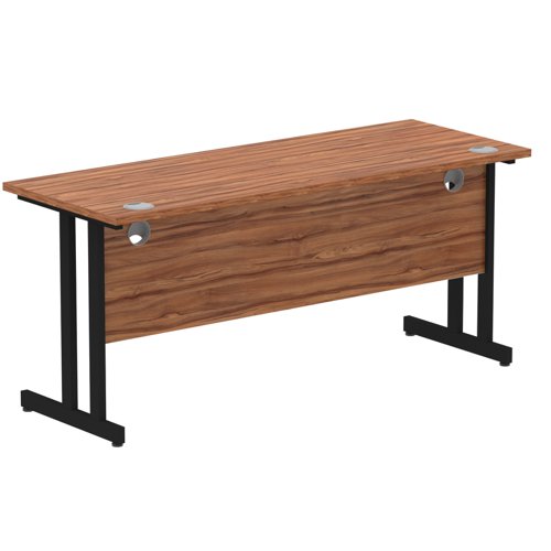 Impulse 1600x600 Walnut Black Leg