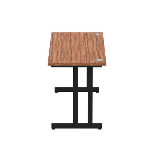 Impulse 1600x600 Walnut Black Leg