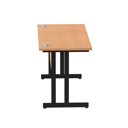 Impulse 1400x600 Oak Black Leg