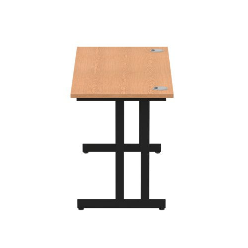 Impulse 1400x600 Oak Black Leg