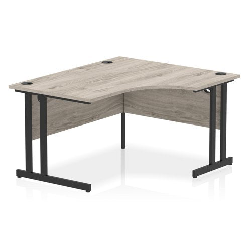 Impulse 1400mm Right Cres Desk GOK BK